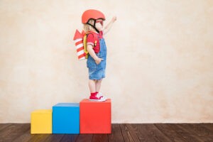 child with aspirations