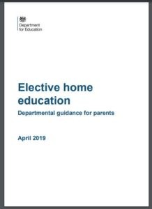Elective Home education policy front cover
