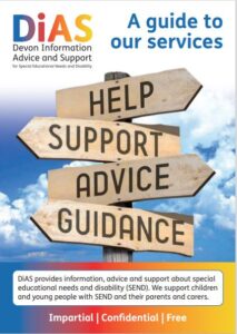 Front cover of DiAS service leaflet